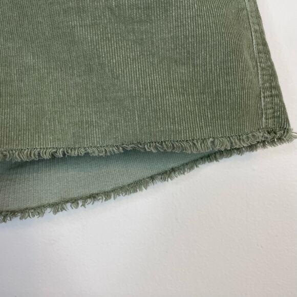 Carve Designs Oahu Stretch Corduroy Cut Off  Frayed Shorts Olive Green womens 8 - Picture 6 of 11